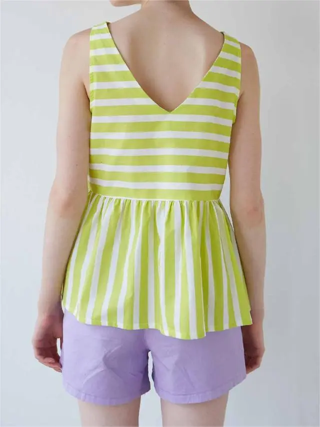 LIME STRIPED ANT TOP