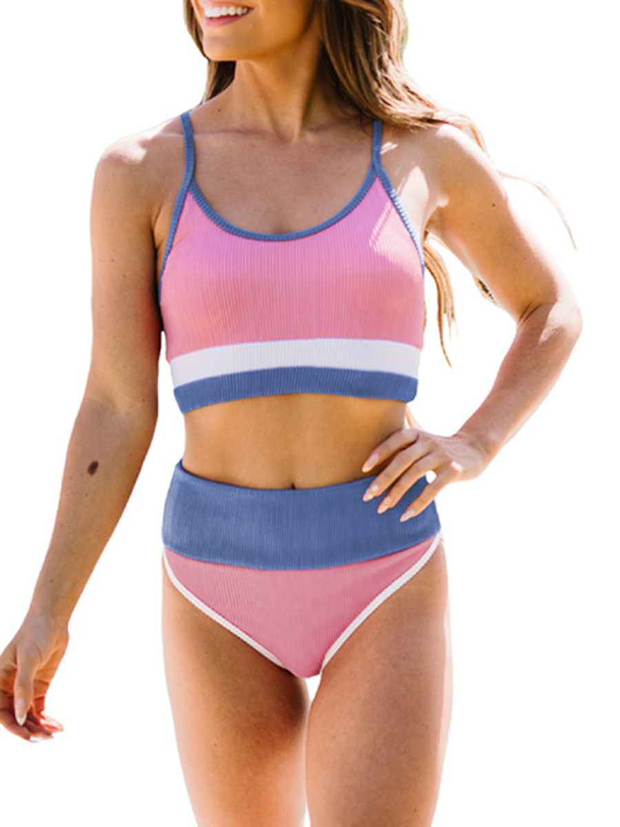 High Waist Conservative Two Piece Swimsuit