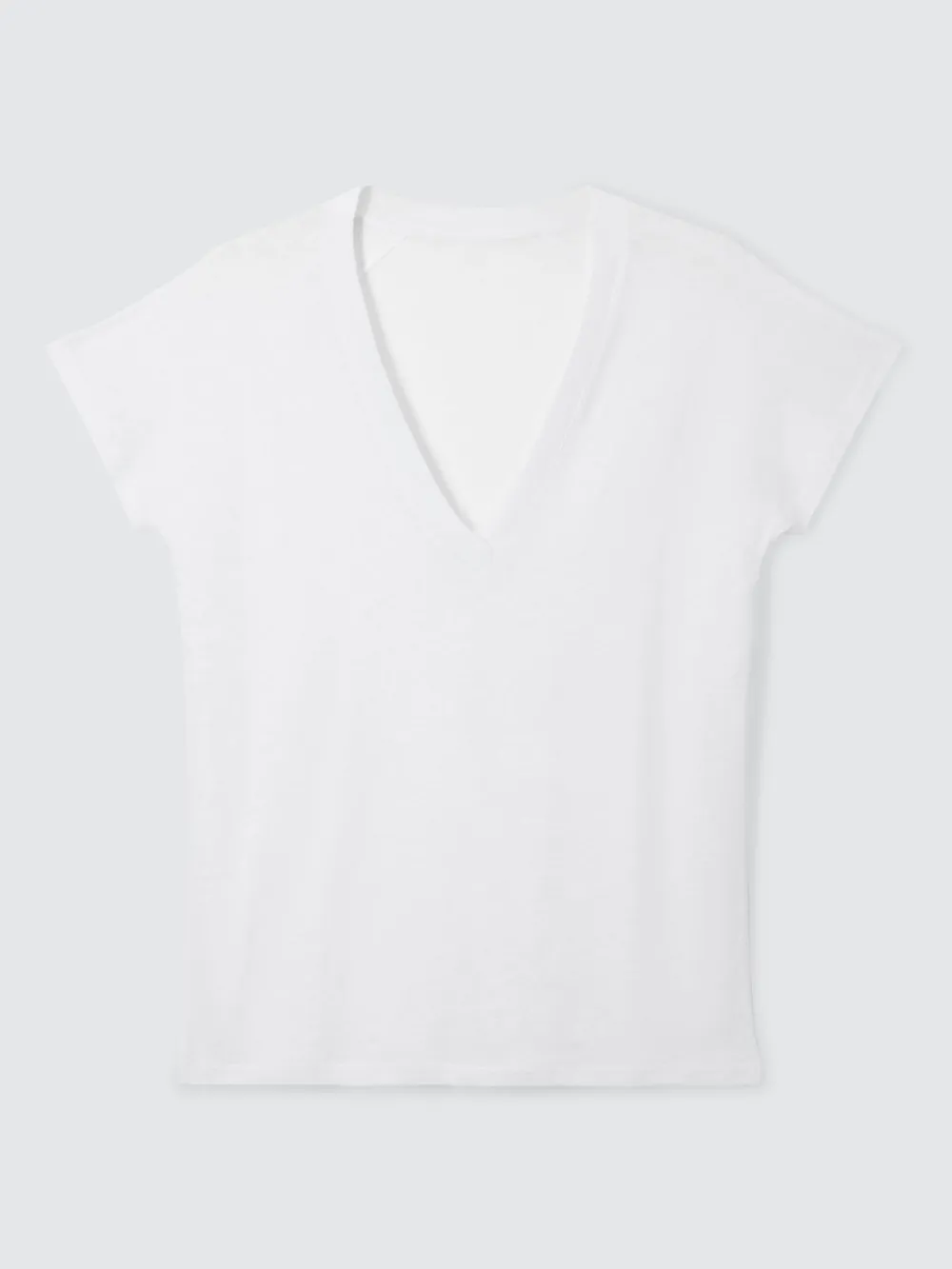 Linen V-Neck T-Shirt