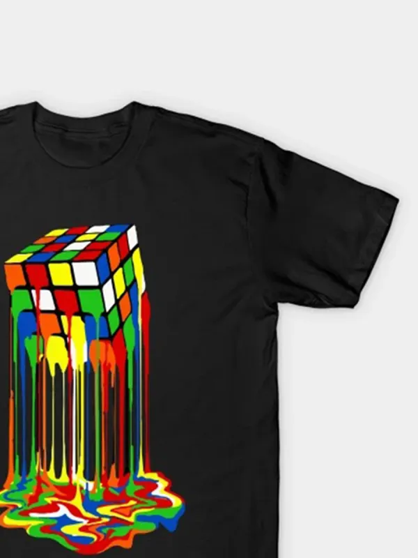 Melting Rubiks Cube T-Shirt