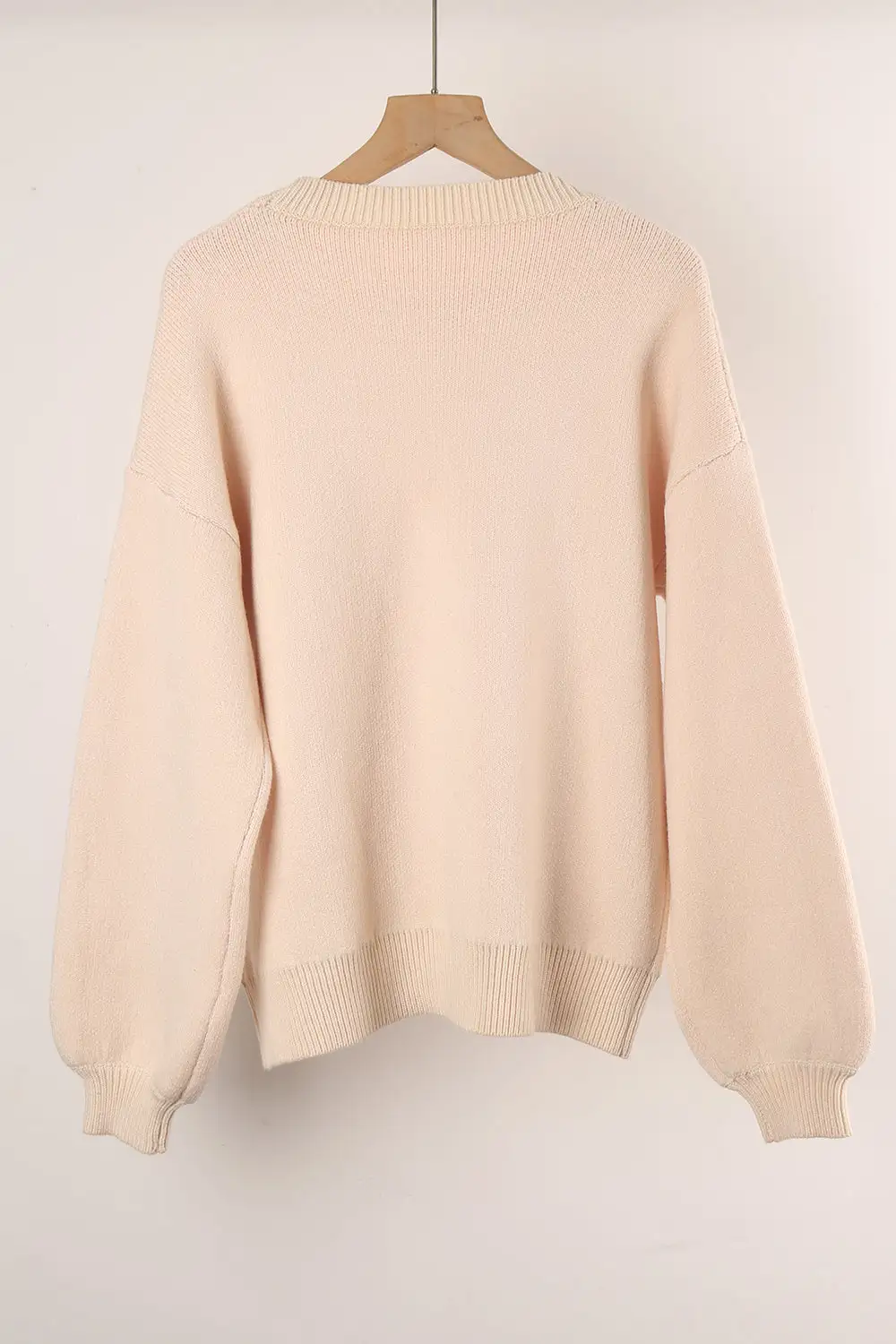 Long Sleeve Bow Knit Sweater