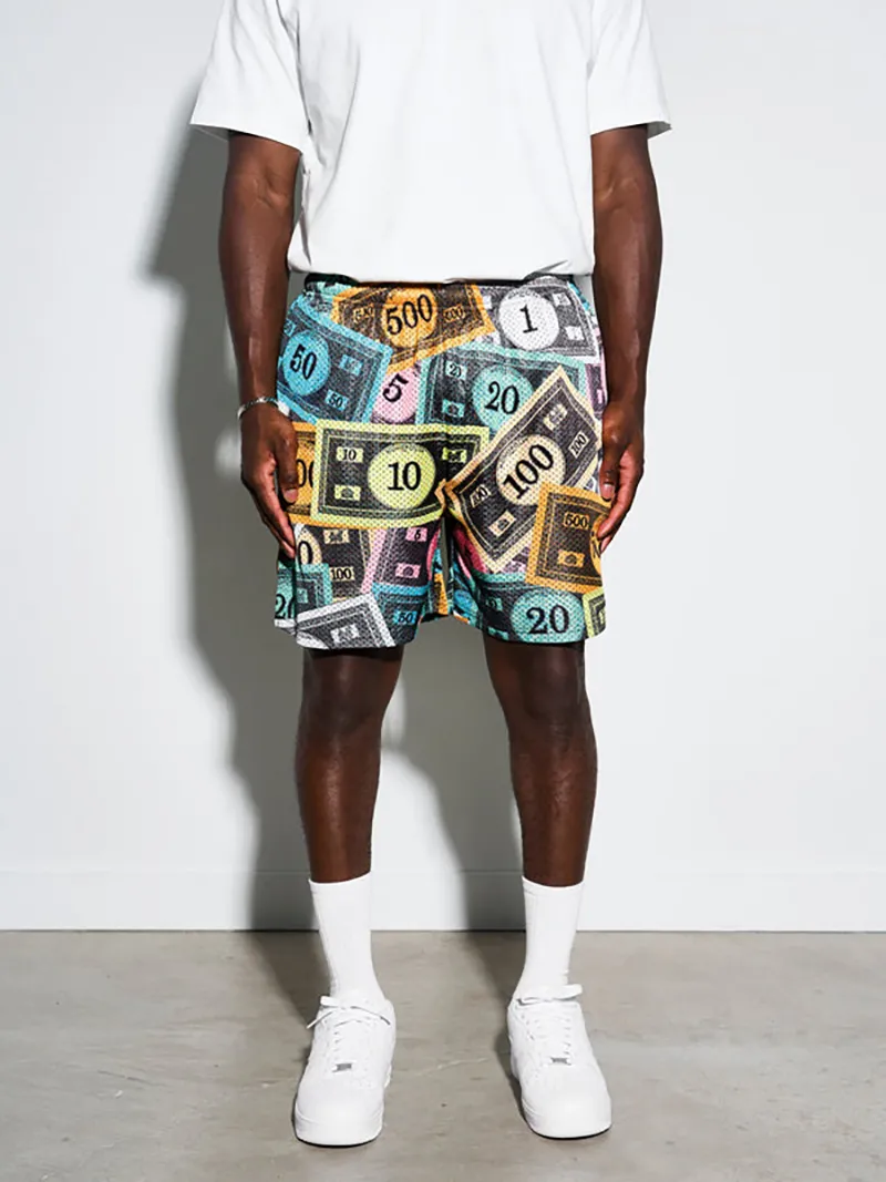 Monopoly Money Retro Shorts