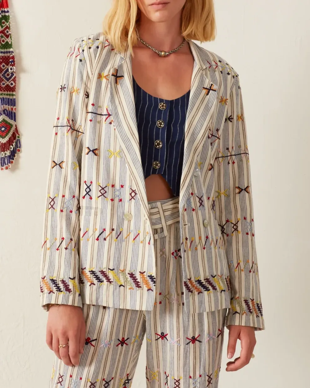 Elodie Arrow Linen Jacket