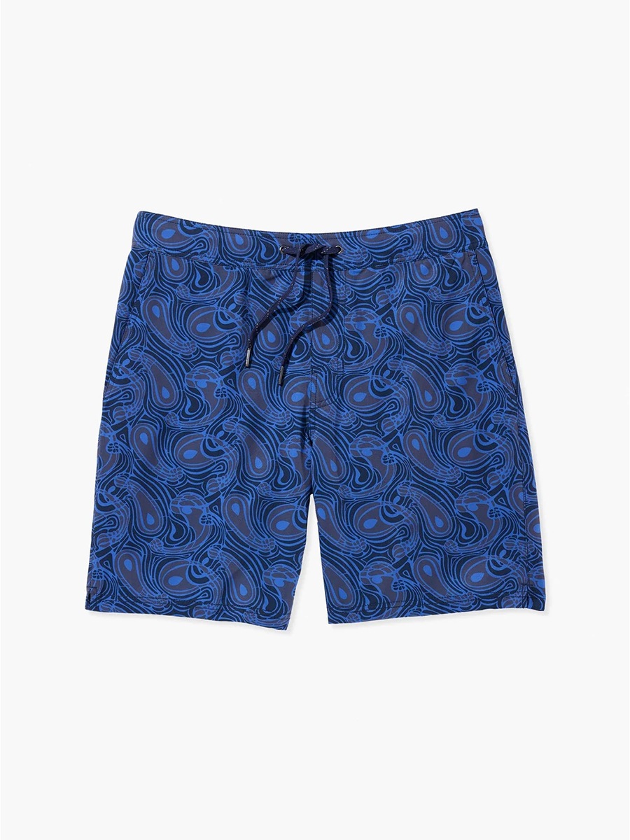 Men's Navy Ocean Beach Shorts