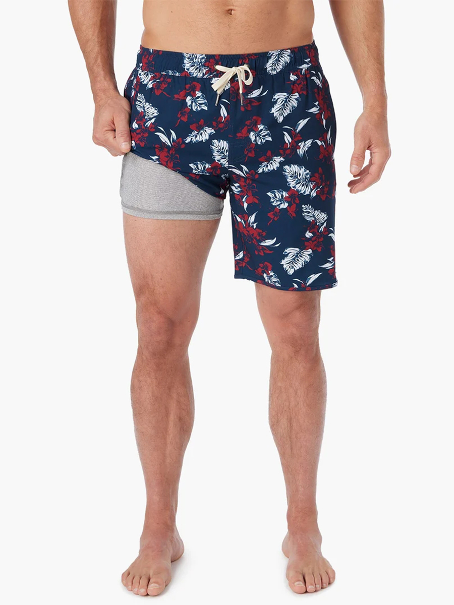 Men's floral beach shorts