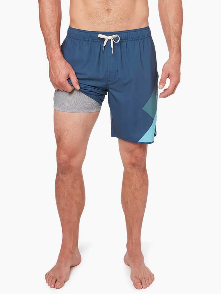 Men's Color Block Beach Shorts