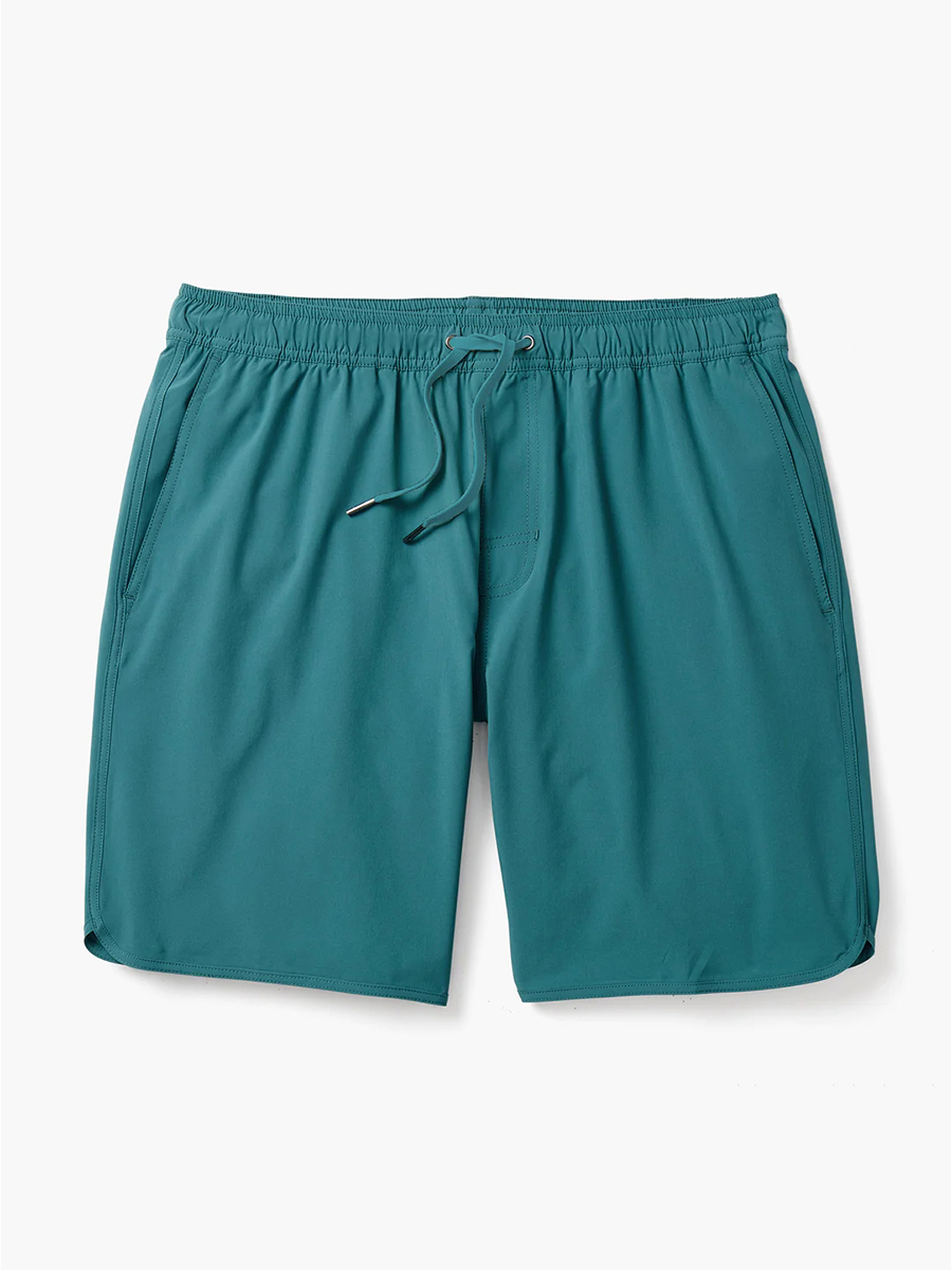 Men's solid color beach shorts