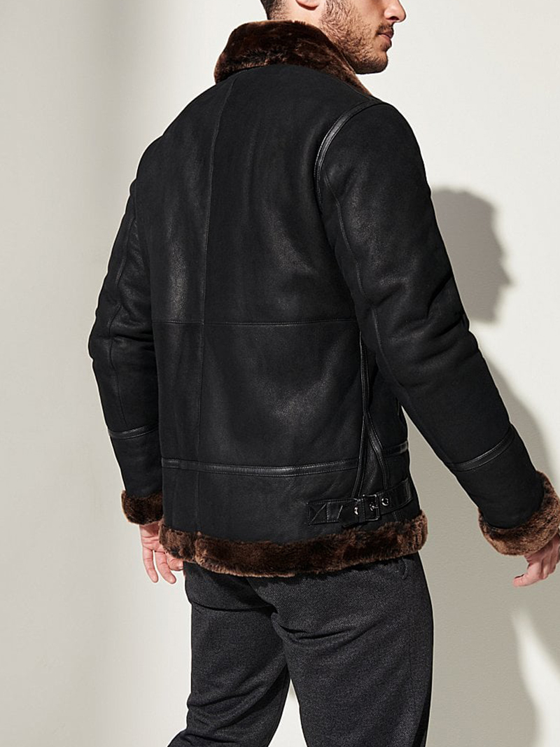 Men's Sheepskin B-3 Bomber Jacket