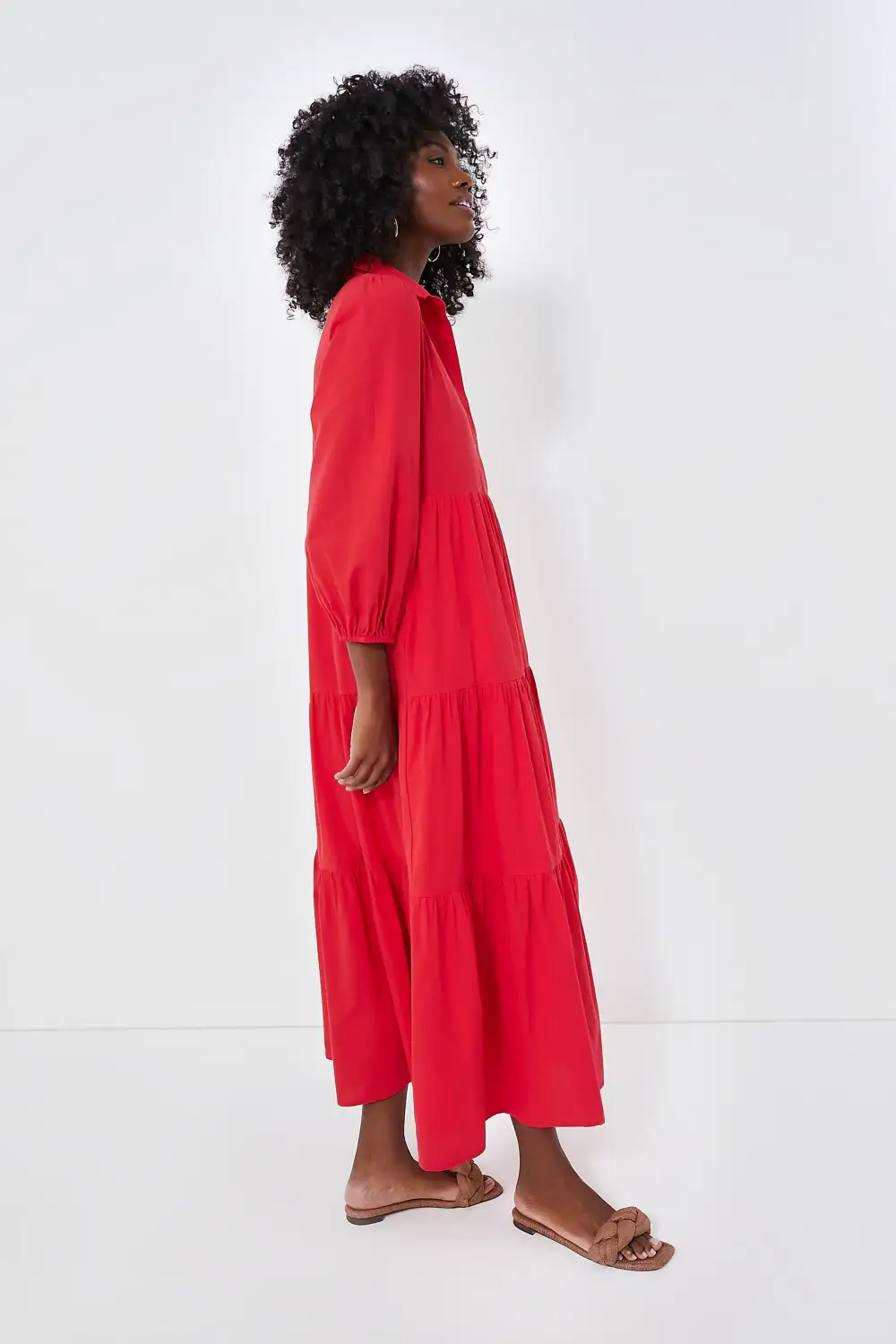 Hibiscus Red Mabel Maxi Dress