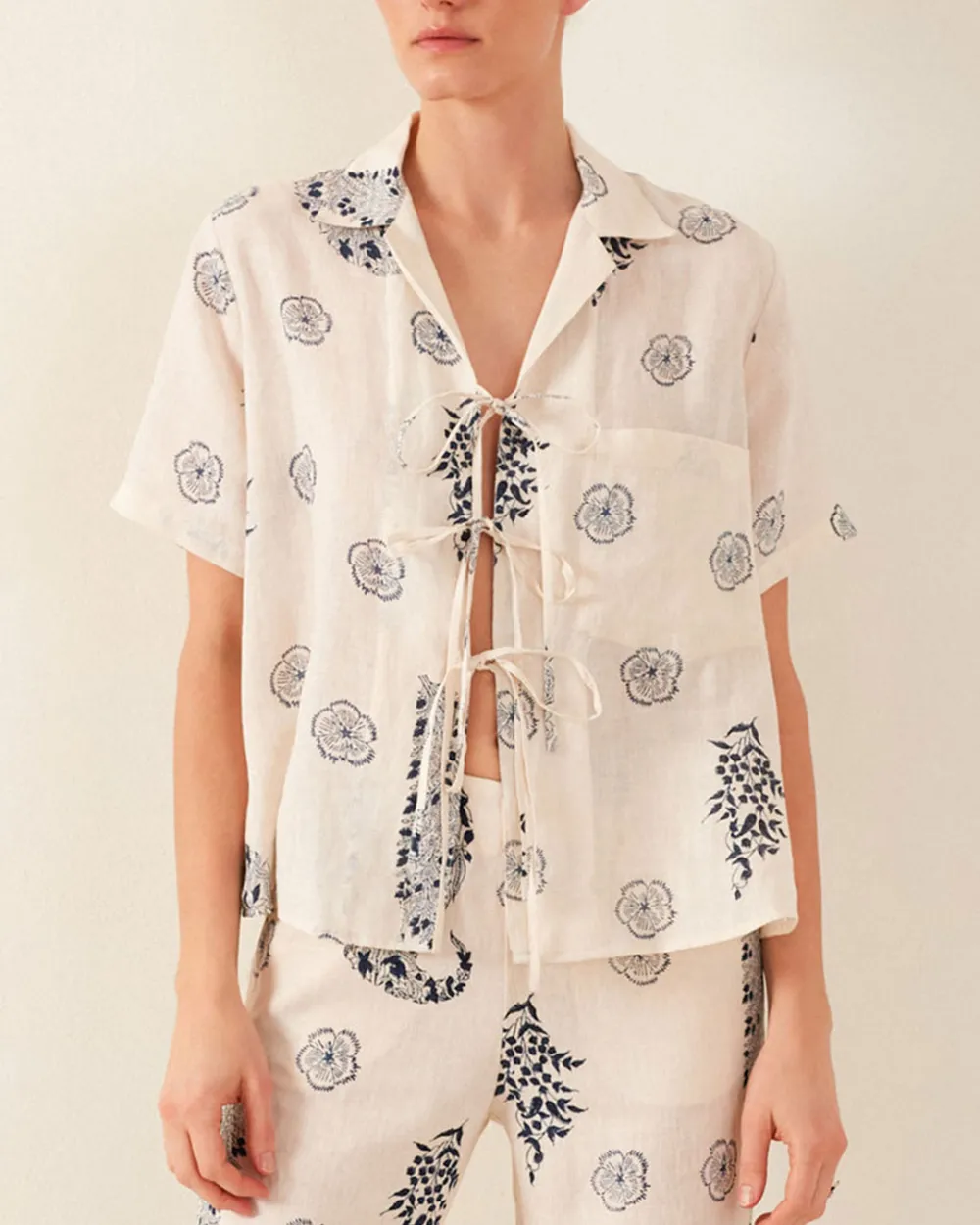 Styla Porcelain Linen Shirt