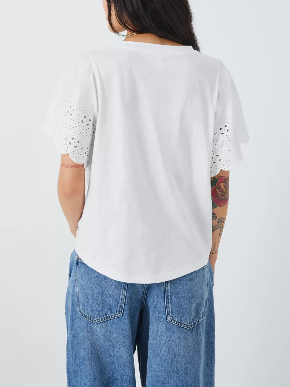 Bobby Broderie Anglaise Sleeve T-Shirt