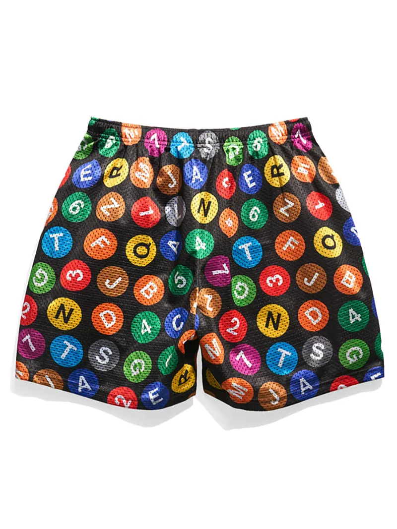 MTA Subway Lines Retro Shorts