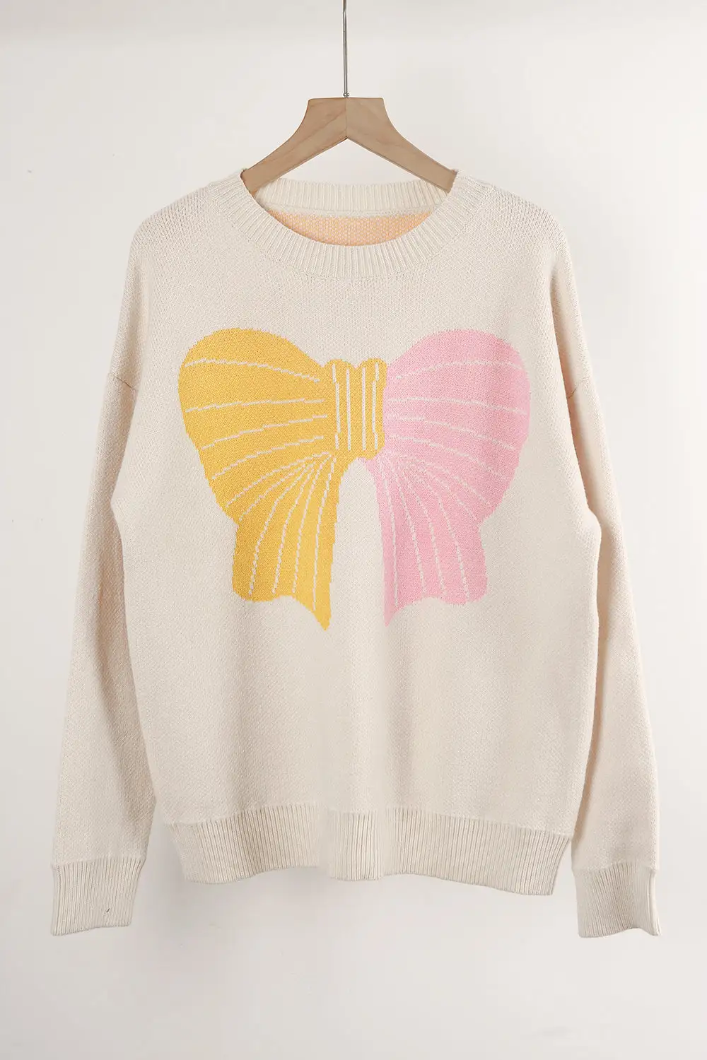 Pullover Sow Color Matching Sweater