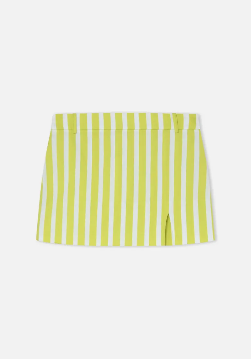 LIME STRIPED TAPA SKIRT