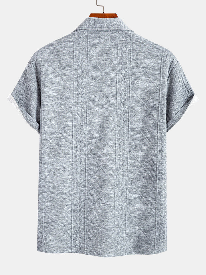 Geometric Jacquard Polo