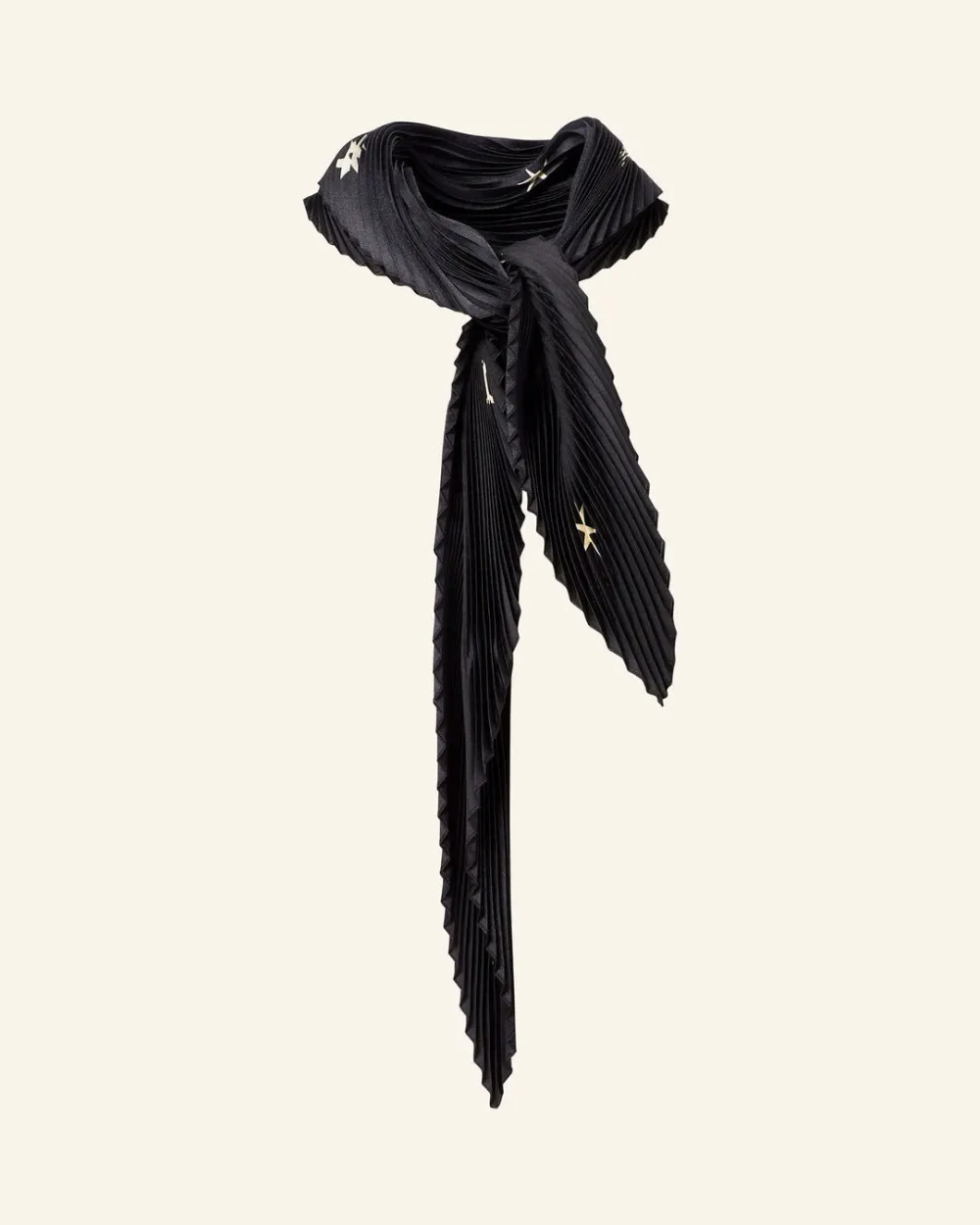 Estella Noir Plisse Scarf