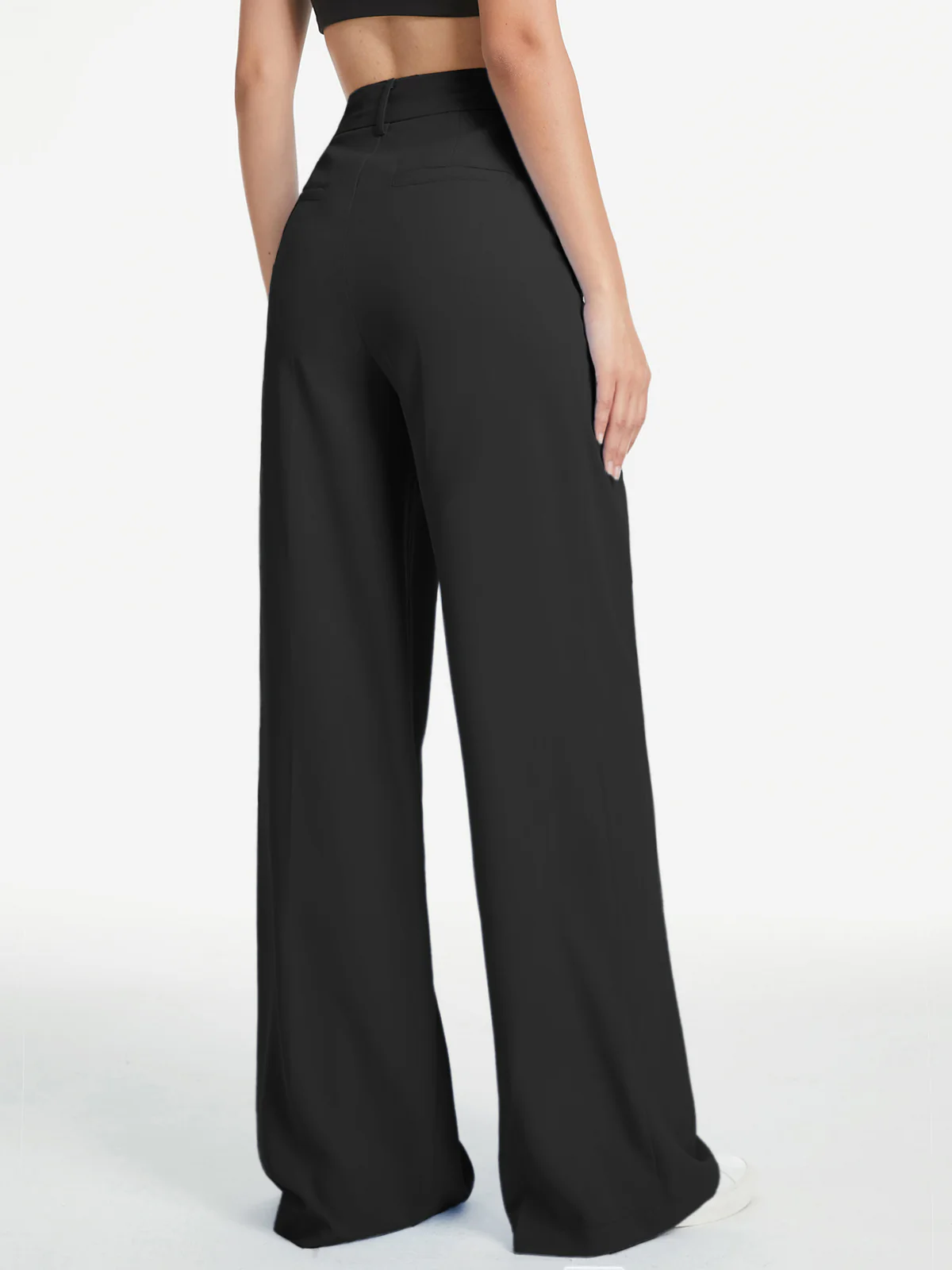 High Waisted Wide Leg Relaxed Fit Trousers