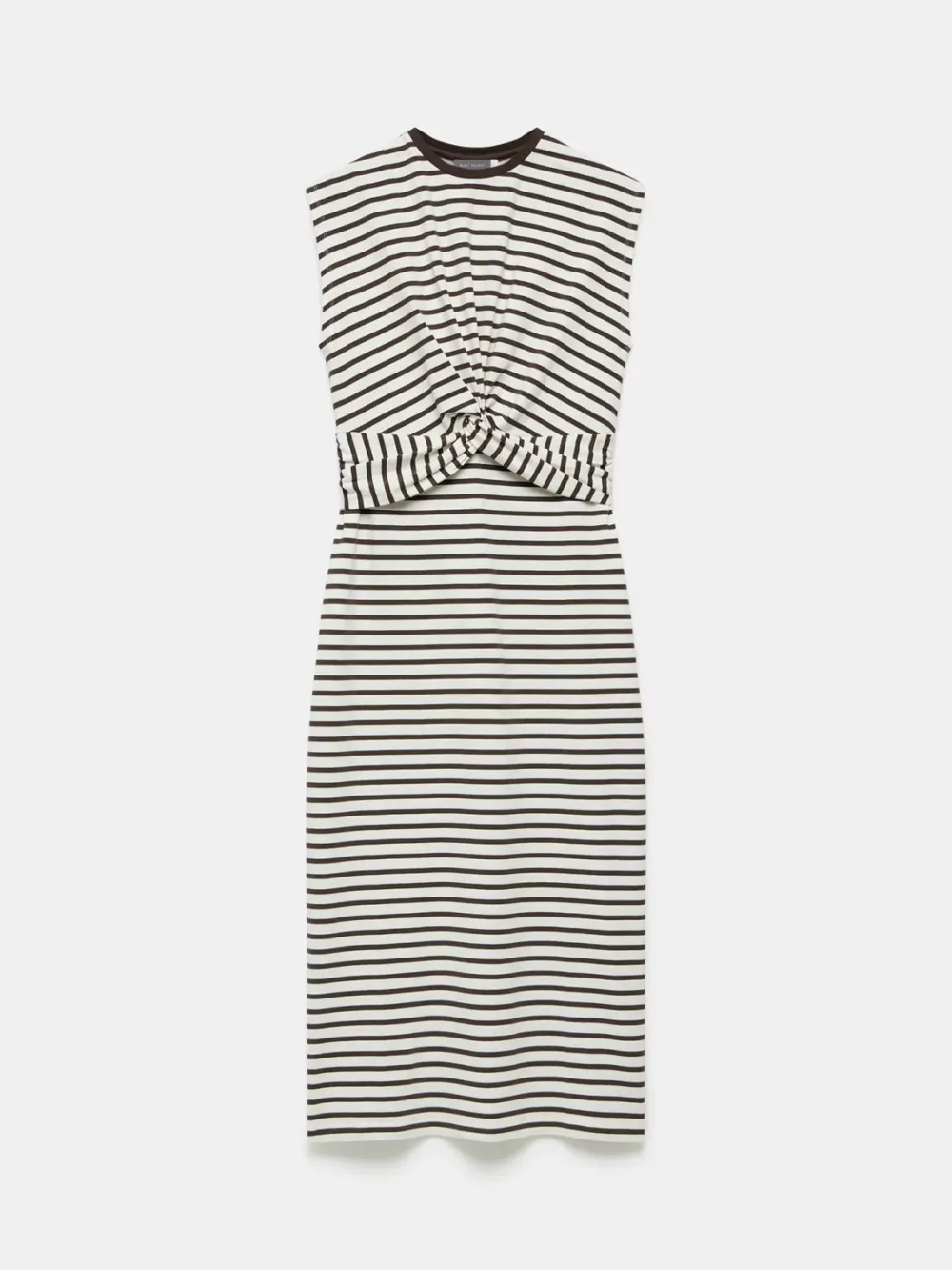 Stripe Twist Detail Midi Dress