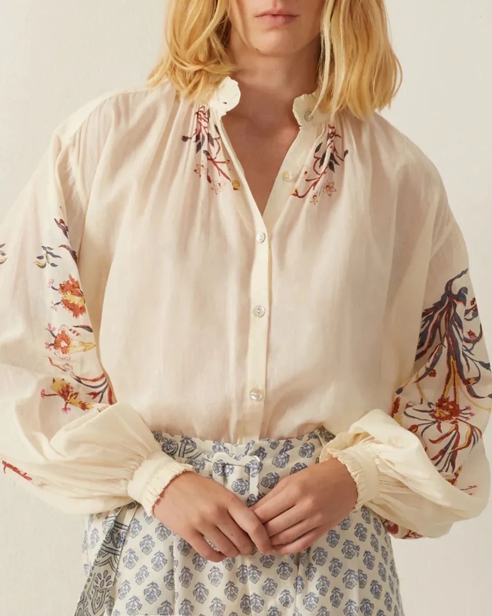 Poet Sun Lily Valley Blouse