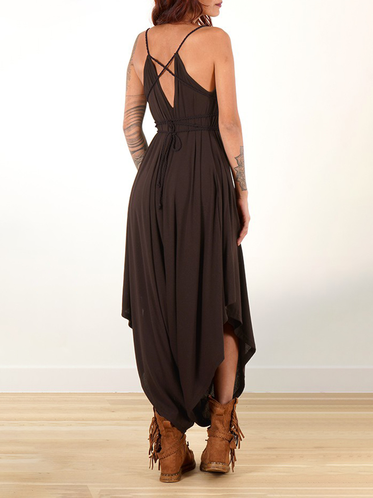 Loose And Reversible Strappy Jumpsuit