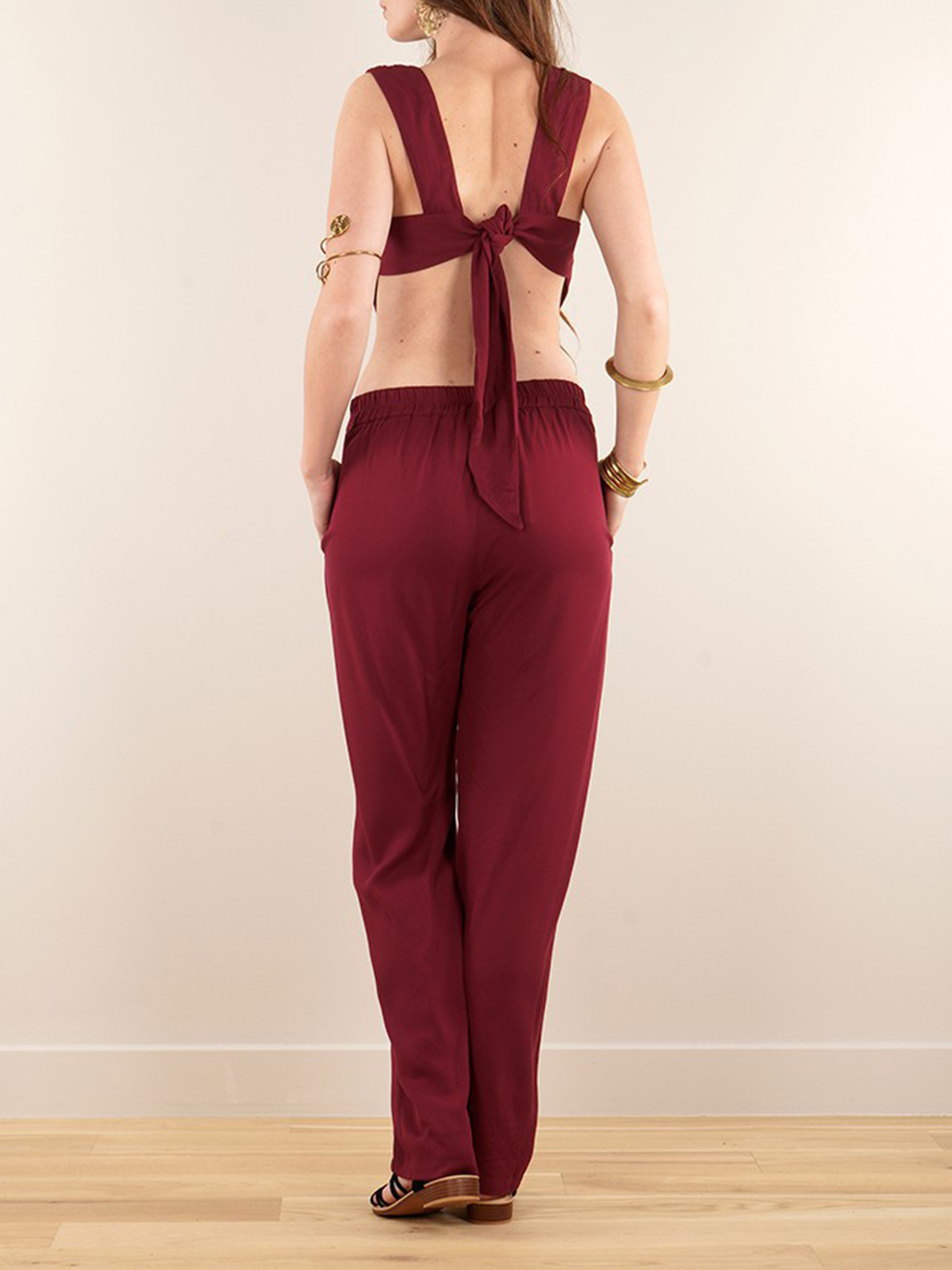 Bare Back Strappy Jumpsuit