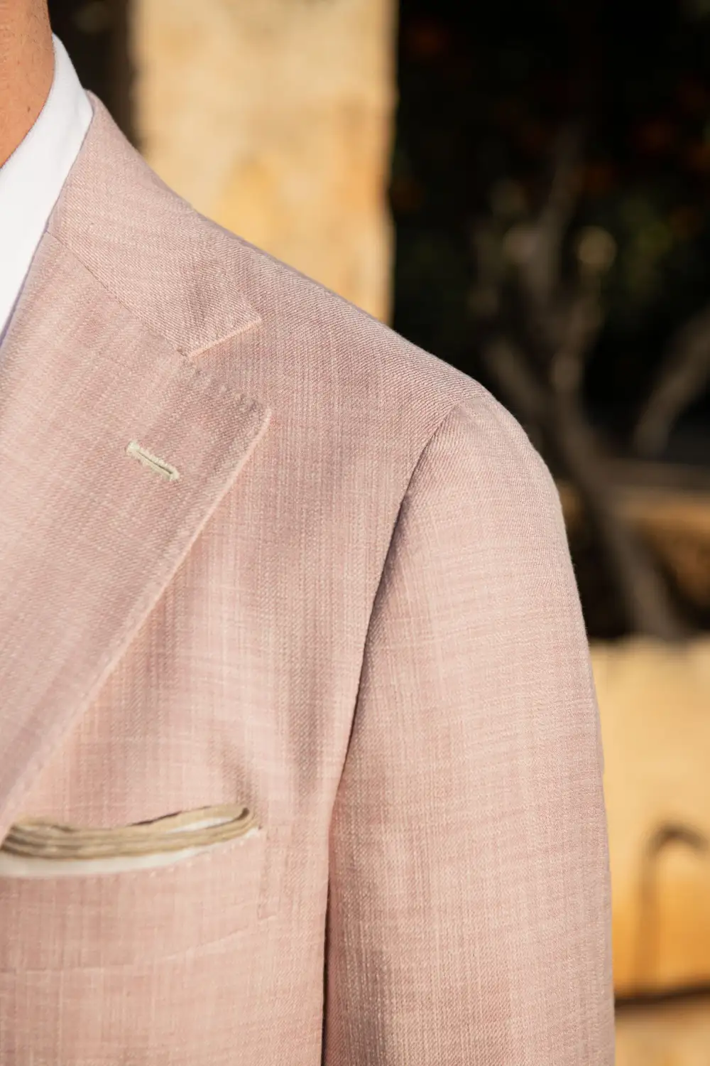 Pink Jacket In Loro Piana Fabric