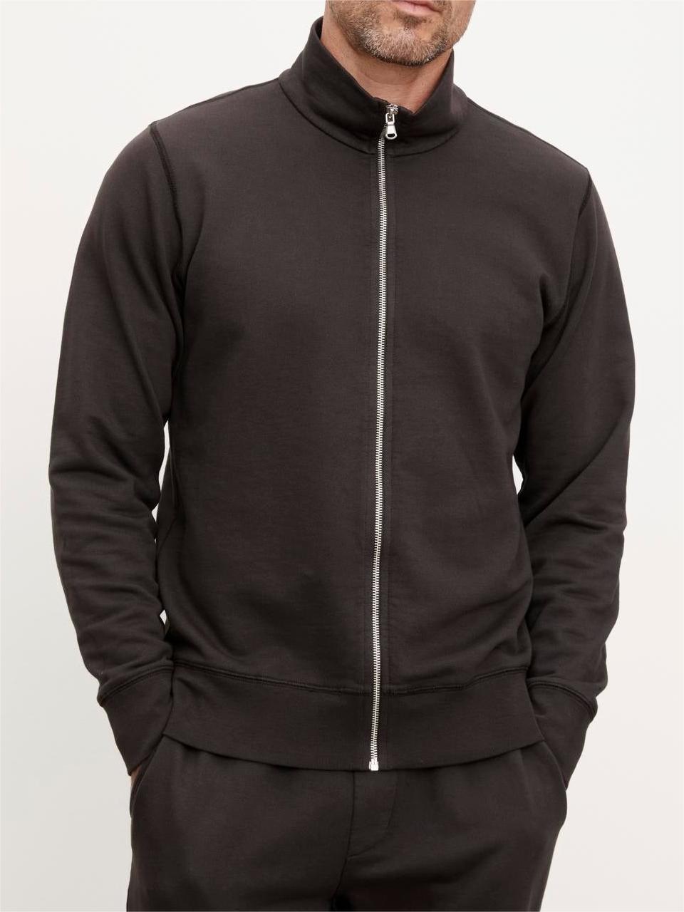 Men'S Stylish Half collar Knit Coat