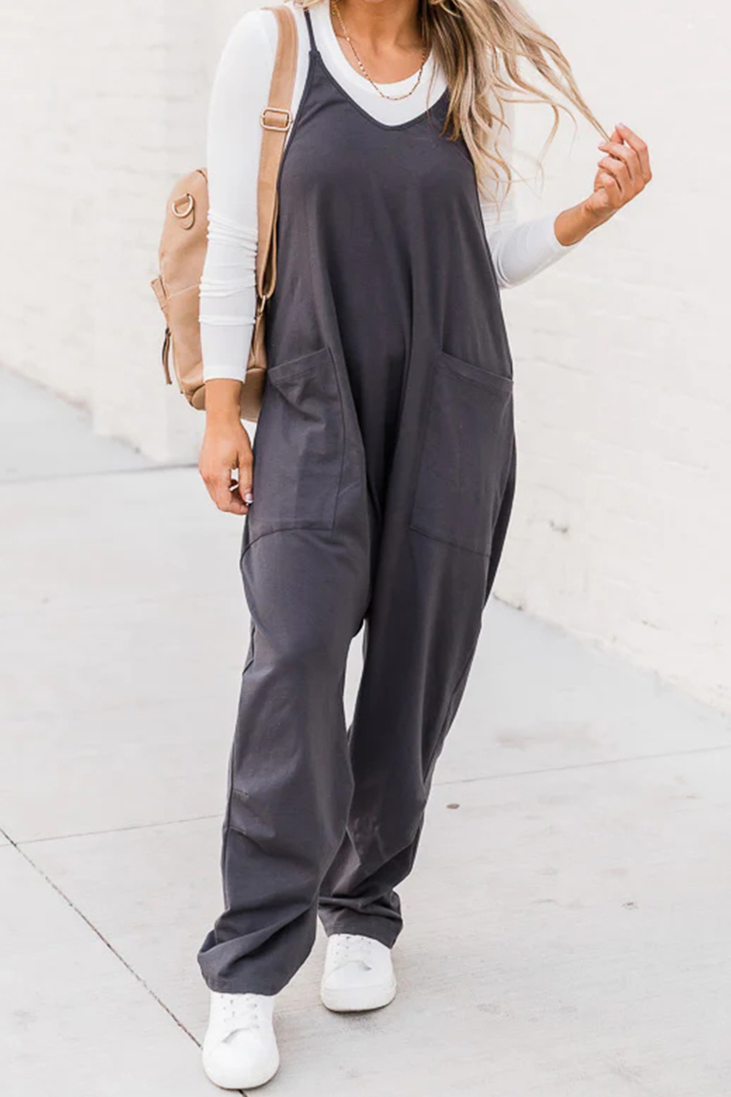 Day In The Life Charcoal Jumpsuit