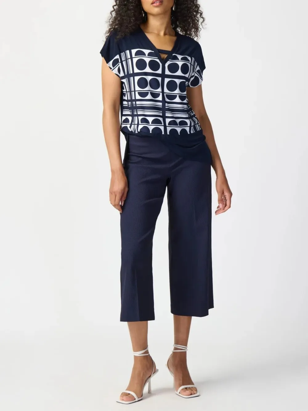 Pant Jacquard Pull On Culotte