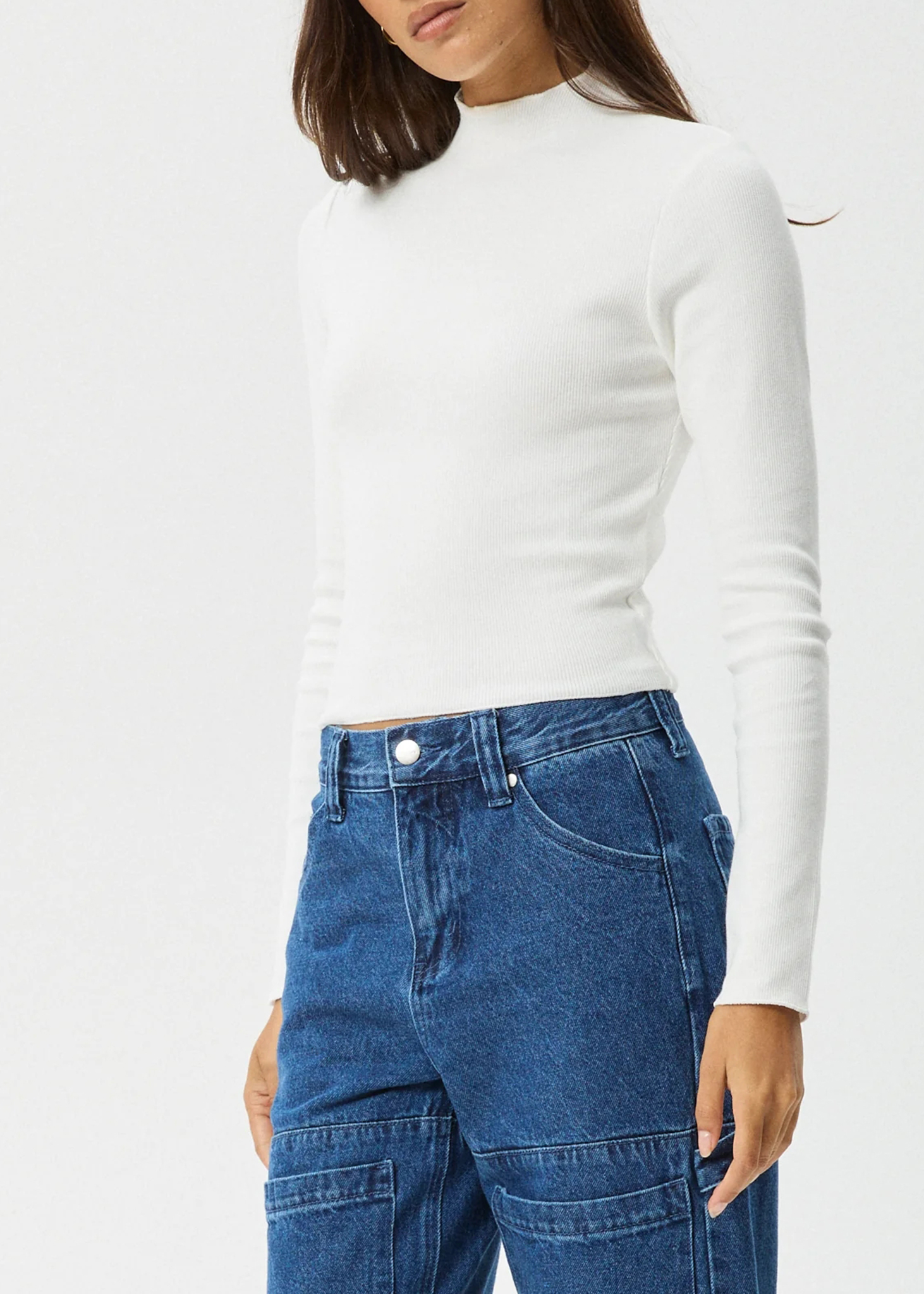 ICONIC - ORGANIC LONG SLEEVE RIB TOP