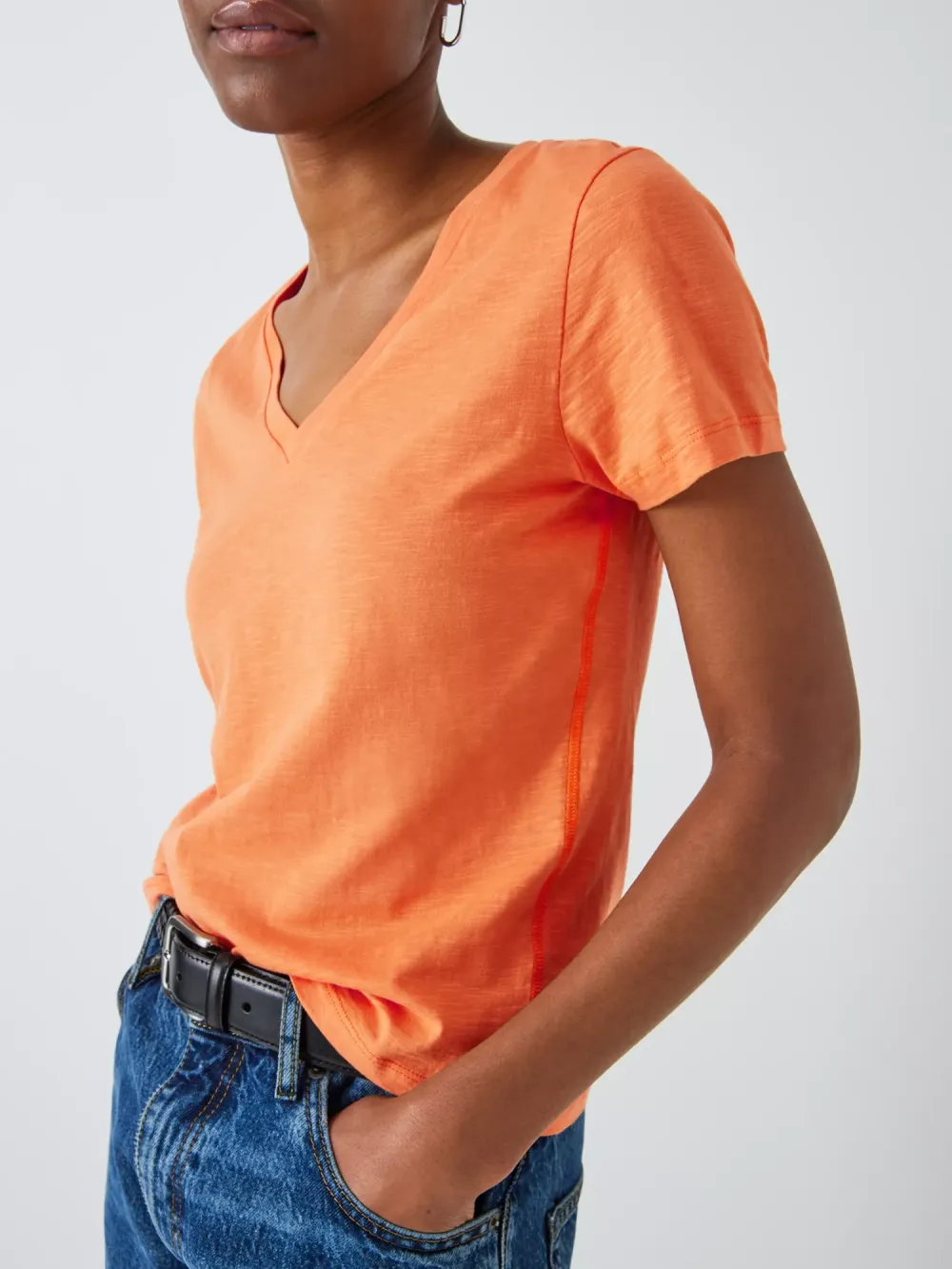 Cotton V-Neck Top