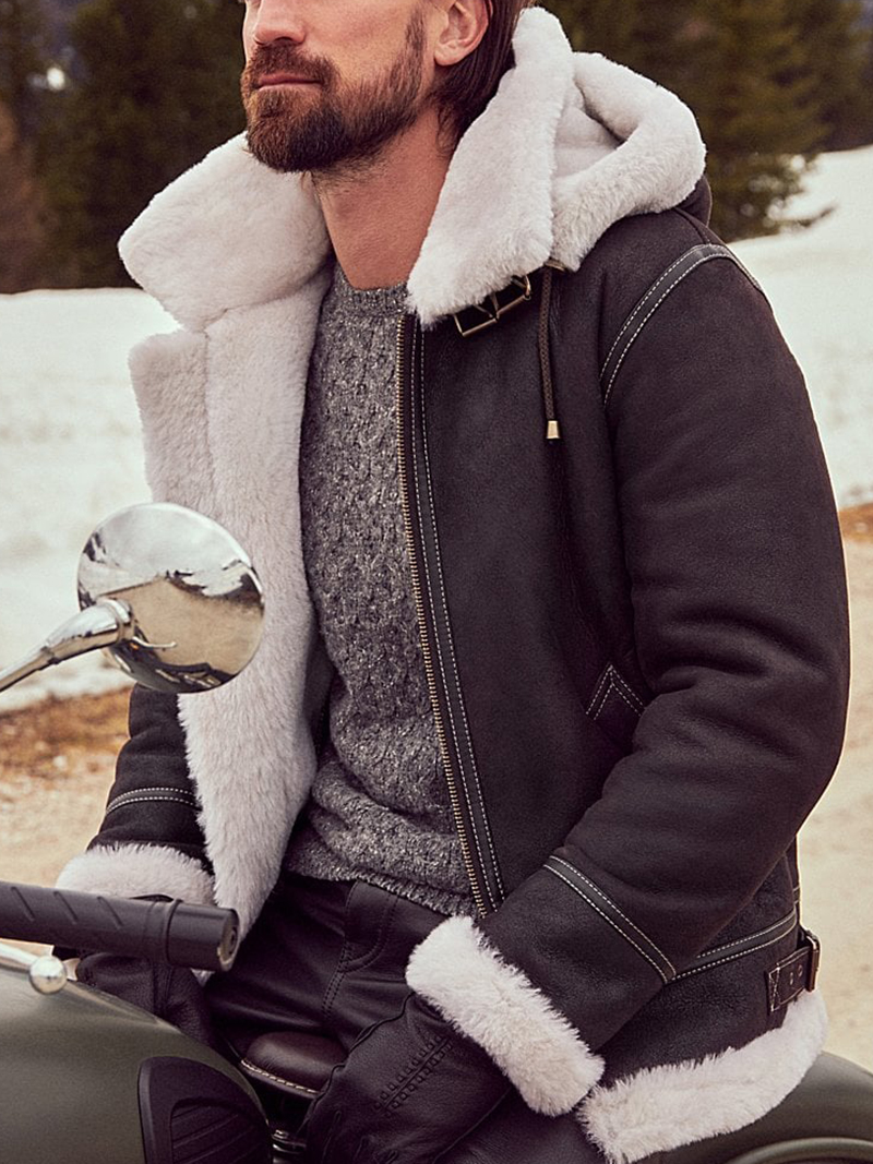 Classic Sheepskin B-3 Bomber Jacket