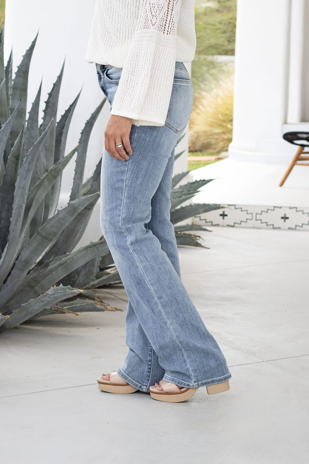 American Honey Mid-Rise Bootcut Denim