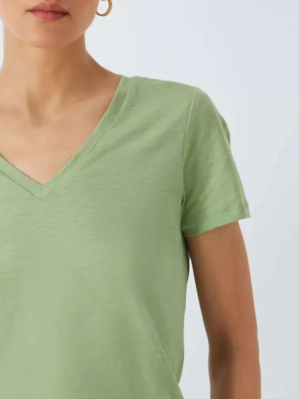 Cotton V-Neck Top