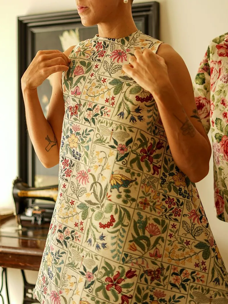 Women's Retro Floral Swing Dress