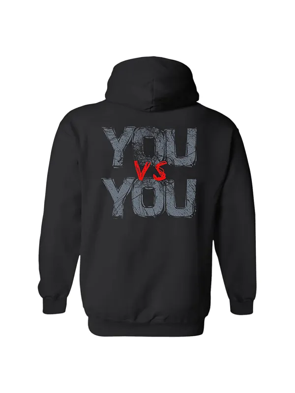 You Vs You Printed Casual Hoodie