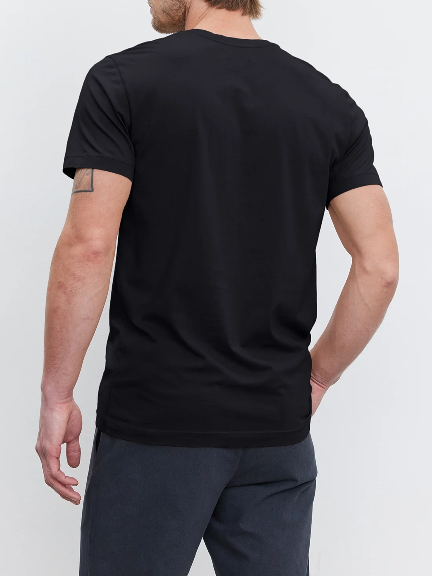 Men'S Fashion Round Neck Cotton T-Shirt