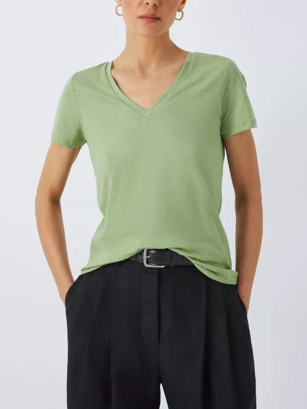 Cotton V-Neck Top