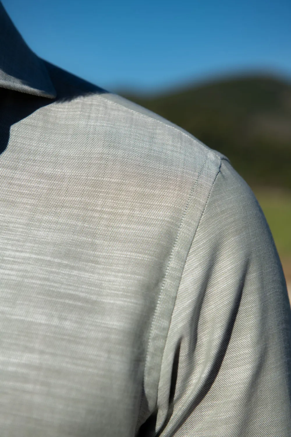 Green Chambray Cotton Shirt