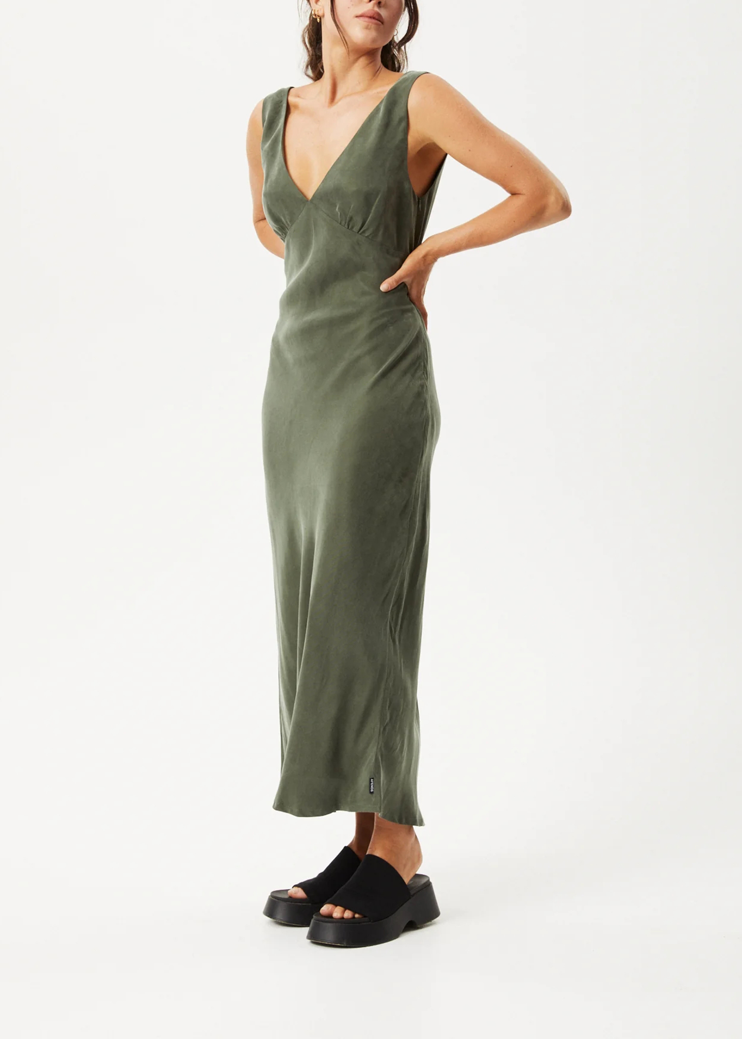 GIA - CUPRO MAXI DRESS