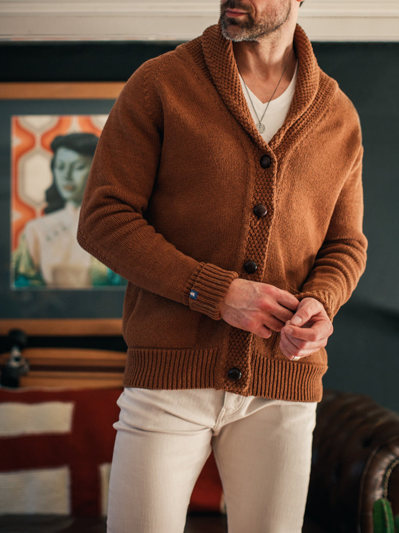 Turner Cardigan Rust