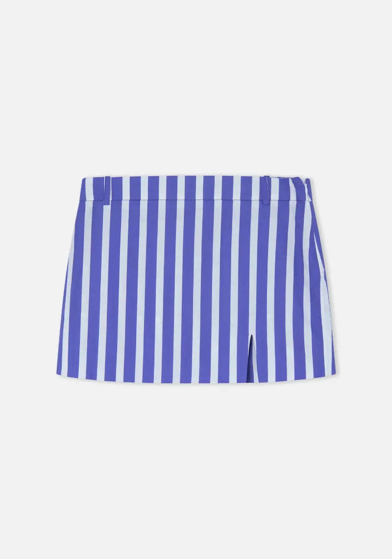 BLUE STRIPED TAPA SKIRT