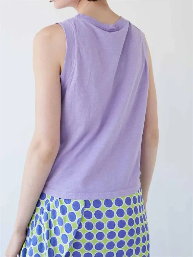 LILAC COTTON T-SHIRT