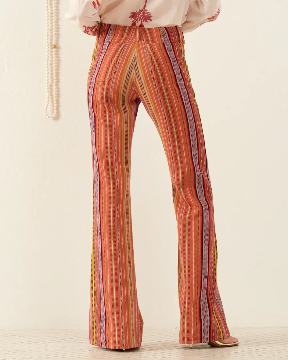 Charlie Melon Stripe Ikat Pant