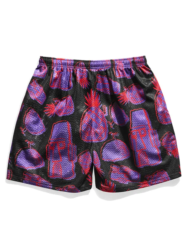 SpongeBob SquarePants Homes Pattern Retro Shorts