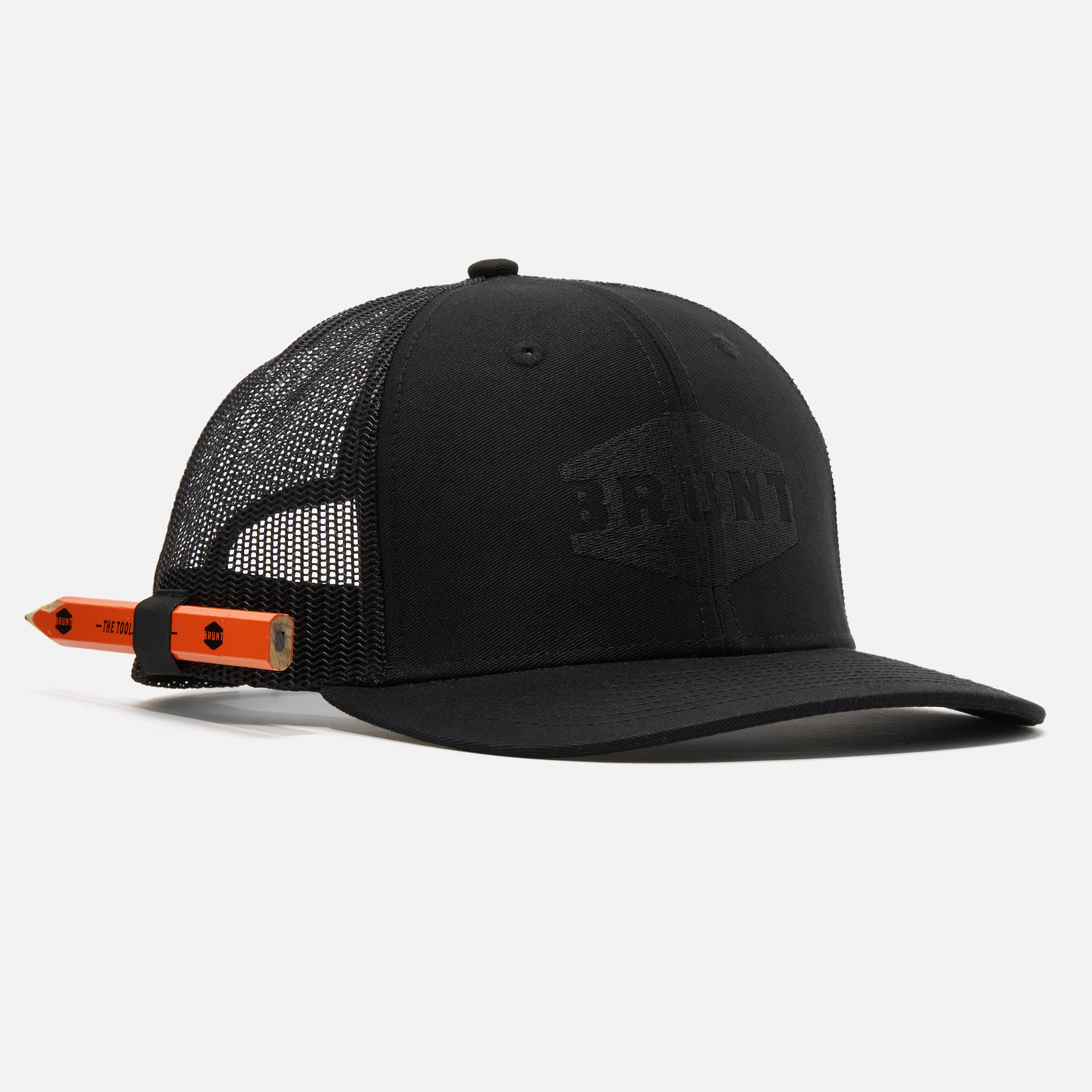 All Black Curved Brim Snapback