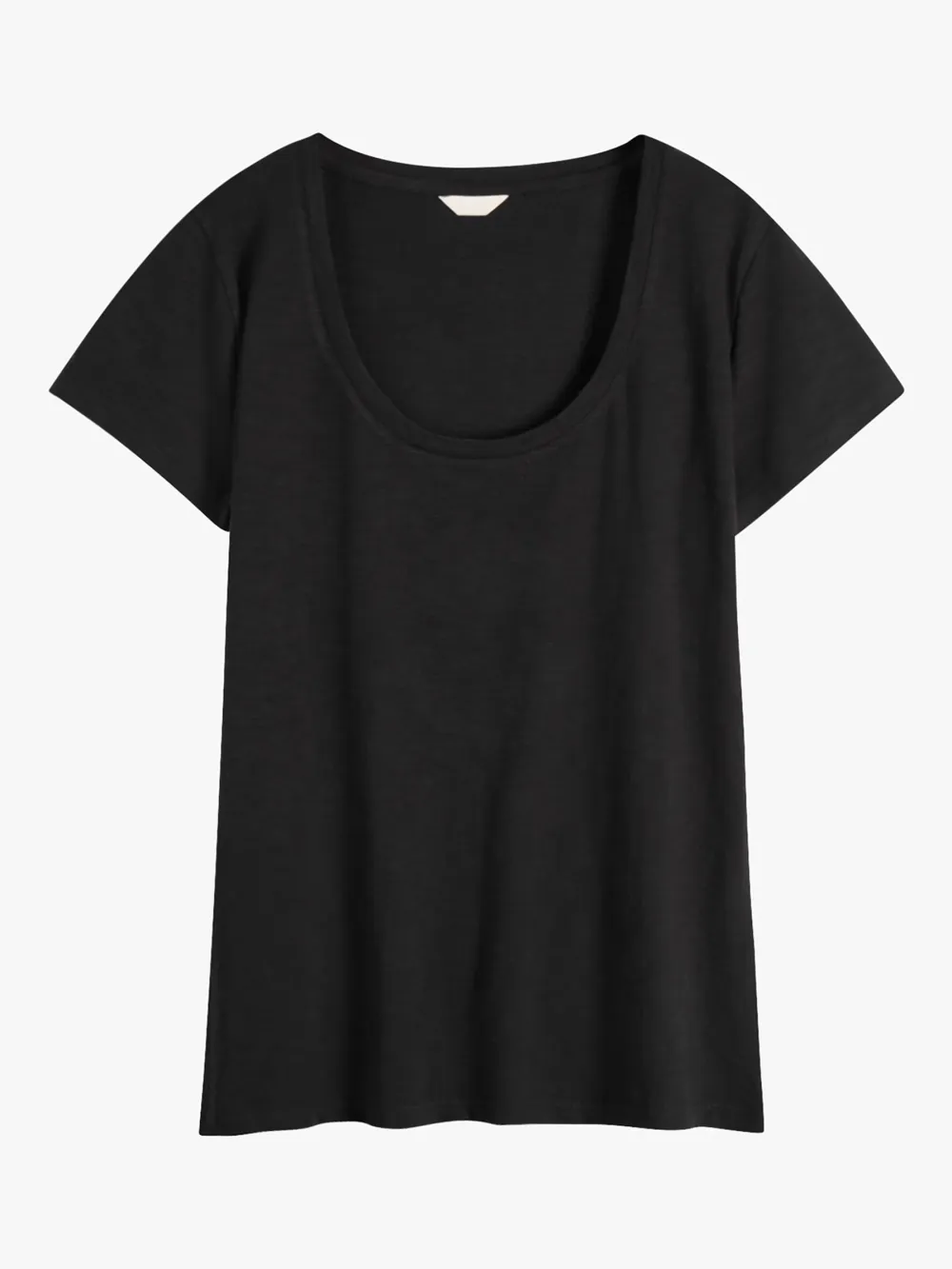 Hari Cotton Slub Scoop Neck T-Shirt