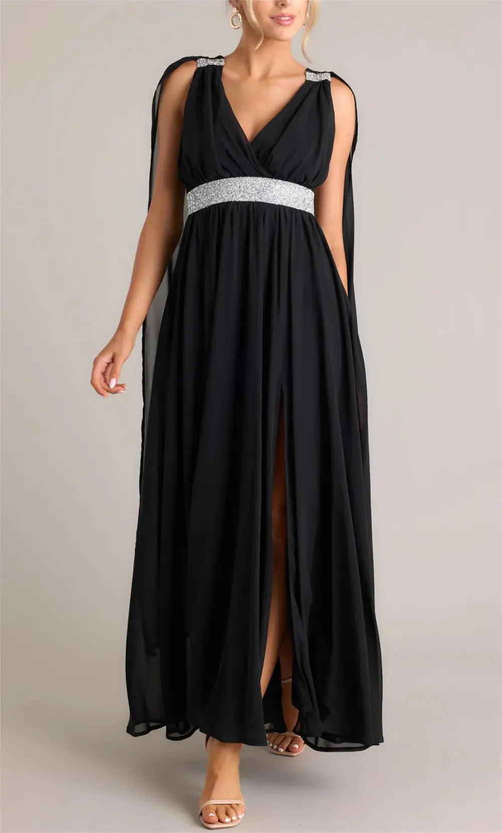 EVERYONE'S DESIRE BLACK MAXI DRESS