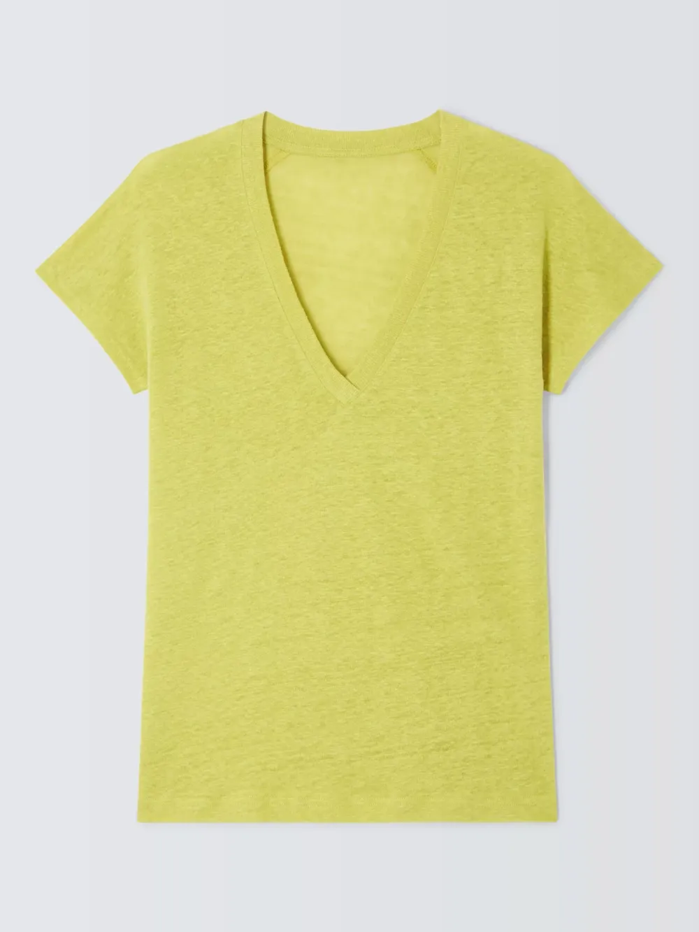 Linen V-Neck T-Shirt