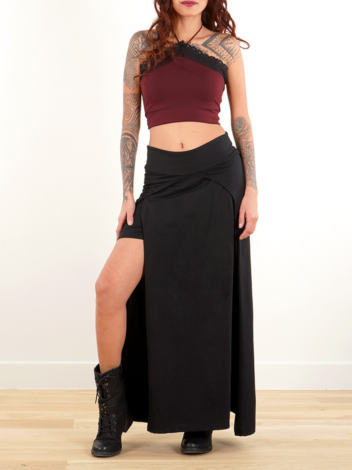 Split Long Skirt